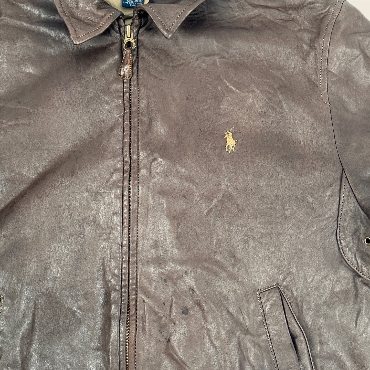 Vintage Polo by Ralph Lauren Lederjacke